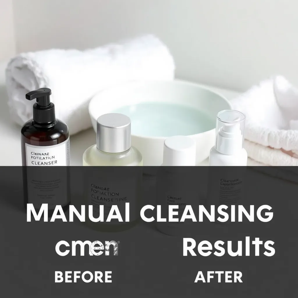 Manualne oczyszczanie twarzy – porównanie efektów przed i po